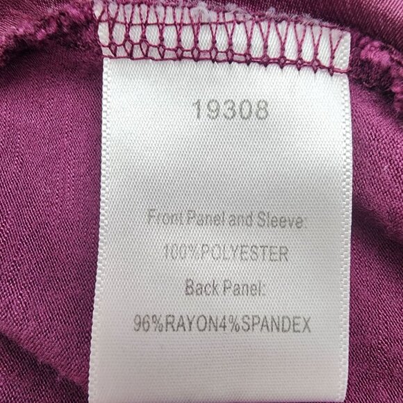 Dolan Left Coast Collection Womens XL Burgundy Knotted Front Blouse - Picture 9 of 16